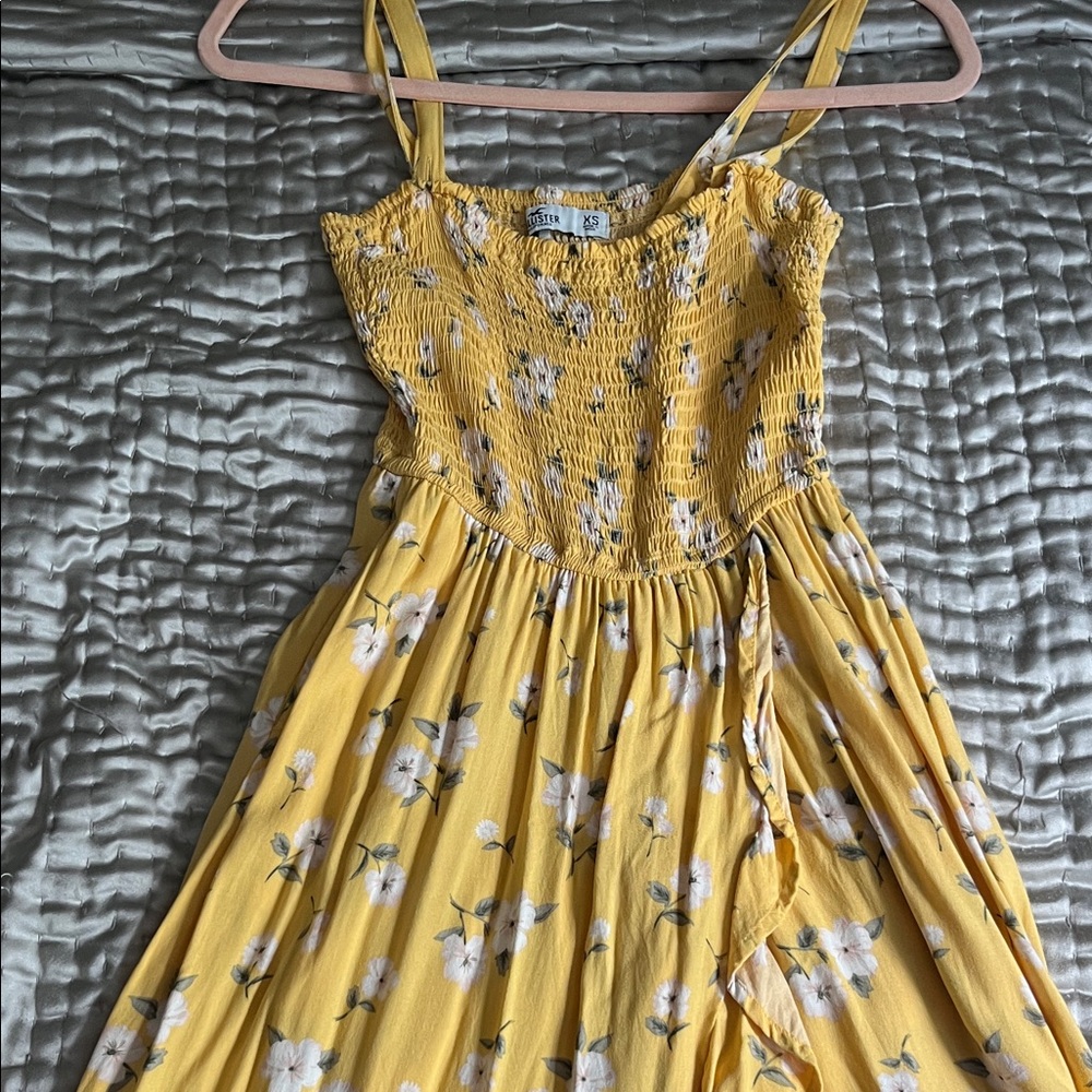 Hollister Yellow Floral Kids Dress